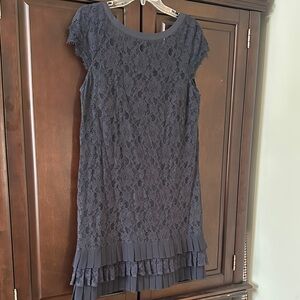Jessica Simpson Navy Dress with Lace Detail